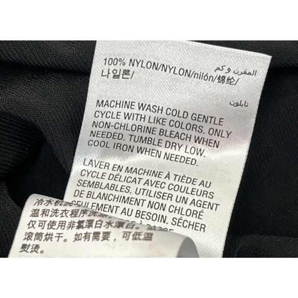 INC Illusion Sleeve Sheath Dress XS Black Sheer Mesh Ruched Cocktail Evening - Picture 9 of 10